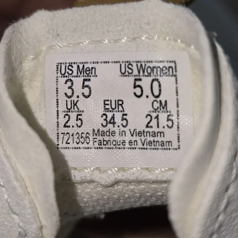 VANS UltraRange EXO SE Women's Size 5 Marshmallow Tan Suede Sneakers (721356)